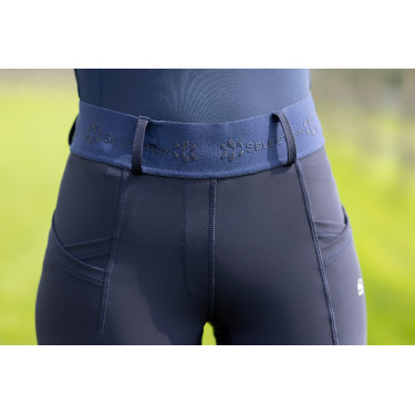 Legging Aruba basis 1/1 en silicone HKM Donkerblauw Legging Aruba basis 1/1 en silicone HKM Donkerblauw