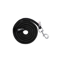 Longe Carlotta met musketonhaak HKM Zwart