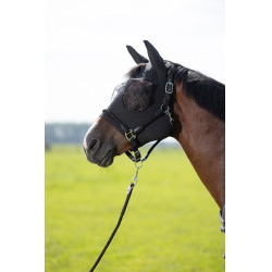 Vliegenmasker Elastic HKM Zwart