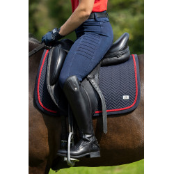 Damesbroek Aruba Denim full grip siliconen HKM Donkerblauw