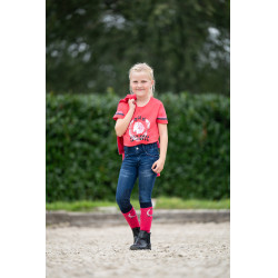 Kinderbroek Aymee Denim met siliconen zitvlak HKM Donkerblauw Kinderbroek Aymee Denim met siliconen zitvlak HKM Donkerblauw
