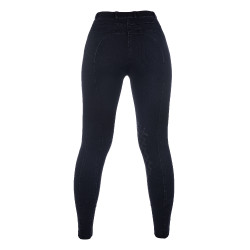 Damesbroek Harbour Island Denim met siliconen kniestukken HKM Zwart Damesbroek Harbour Island Denim met siliconen kniestukken HKM Zwart