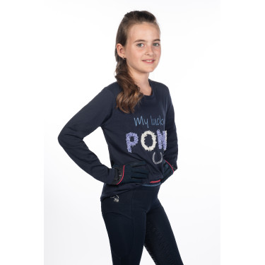 Kinderpoloshirt met lange mouwen Aymee HKM Donkerblauw