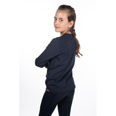 Kinderpoloshirt met lange mouwen Aymee HKM Donkerblauw