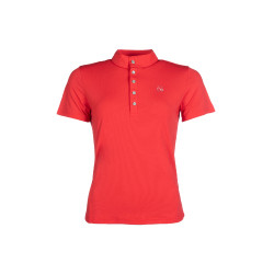 Dames functioneel T-shirt Aruba korte mouwen HKM Rood Dames functioneel T-shirt Aruba korte mouwen HKM Rood