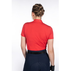 Dames functioneel T-shirt Aruba korte mouwen HKM Rood Dames functioneel T-shirt Aruba korte mouwen HKM Rood