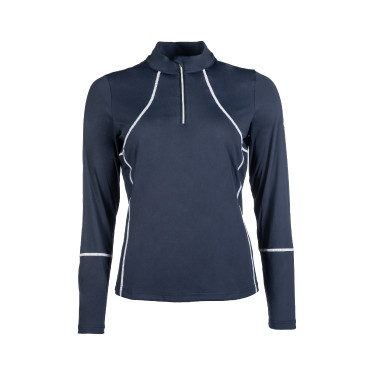 Dames functioneel T-shirt Aruba lange mouwen HKM Donkerblauw Dames functioneel T-shirt Aruba lange mouwen HKM Donkerblauw