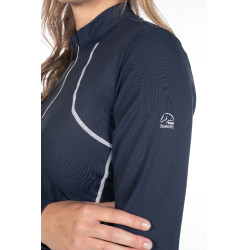 Dames functioneel T-shirt Aruba lange mouwen HKM Donkerblauw Dames functioneel T-shirt Aruba lange mouwen HKM Donkerblauw