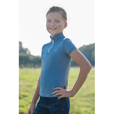 Functioneel kinder-T-shirt Aymee HKM Blauwgrijs Functioneel kinder-T-shirt Aymee HKM Blauwgrijs