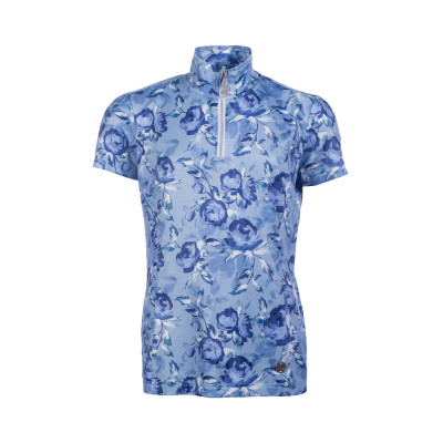 T-shirt fonctionnel Charlotte Kids HKM Bleu foncé / bleu clair