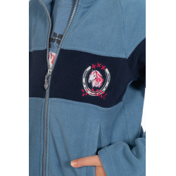 Kinderfleecejack Aymee HKM Blauwgrijs