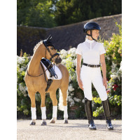 Wedstrijdpolo Eva LeMieux Young Rider met korte mouwen Oud model wit