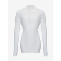 Wedstrijdshirt Eva LeMieux Young Rider lange mouwen Wit