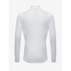 Wedstrijdshirt Eva LeMieux Young Rider lange mouwen Wit