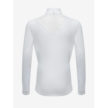 Wedstrijdshirt Eva LeMieux Young Rider lange mouwen Wit