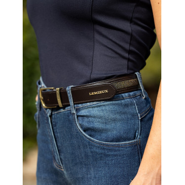 LeMieux Crystal Insert Riem Bruin