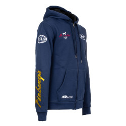 Unisex Hoodie Multilogo Pool's Marine Marineblauw