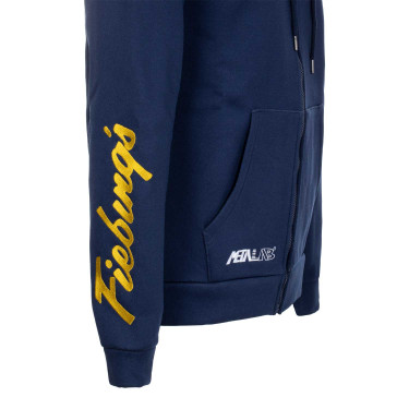 Unisex Hoodie Multilogo Pool's Marine Marineblauw