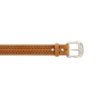 Ceinture Western en Cuir avec Gravure Serpent Pool's