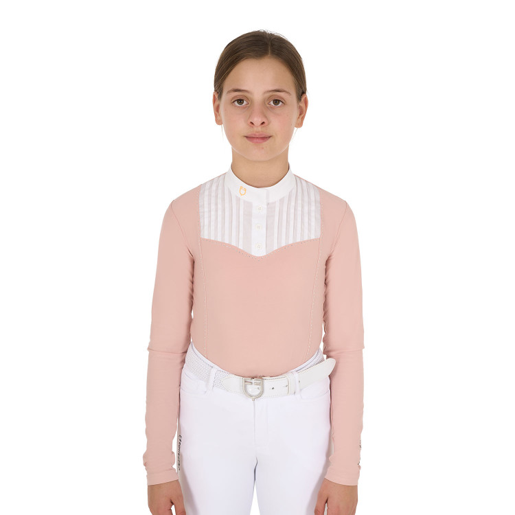 Wedstrijdpolo Meisje met Strass Equestro