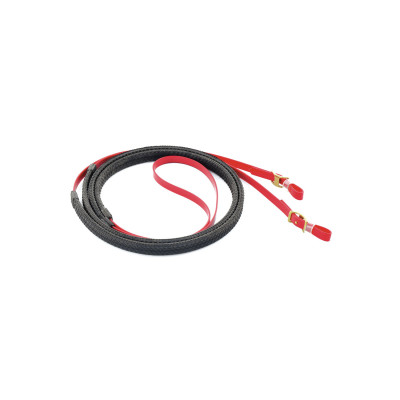 Biothane teugels met Lakota rubber Rood