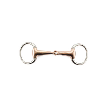 Koperen Ringbit met Rollen Umbria Equitazione