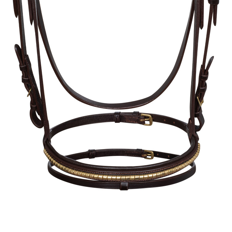 Engelse Hoofdstel met Clincher en Rubber Teugels Supreme Engelse Hoofdstel met Clincher en Rubber Teugels Supreme