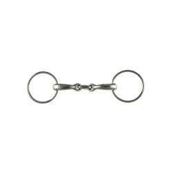 RVS-ringtrens met Gebogen Mondstuk Umbria Equitazione