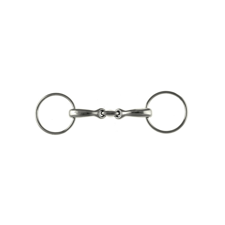 RVS-ringtrens met Gebogen Mondstuk Umbria Equitazione