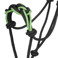 Halster met Gevlochten Touw op de Neus Pool's Zwart / citroen