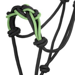 Halster met Gevlochten Touw op de Neus Pool's Zwart / citroen