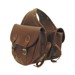 Zadeltas Lakota Deluxe van Leer met 2 Vakken Pool's Zadeltas Lakota Deluxe van Leer met 2 Vakken Pool's