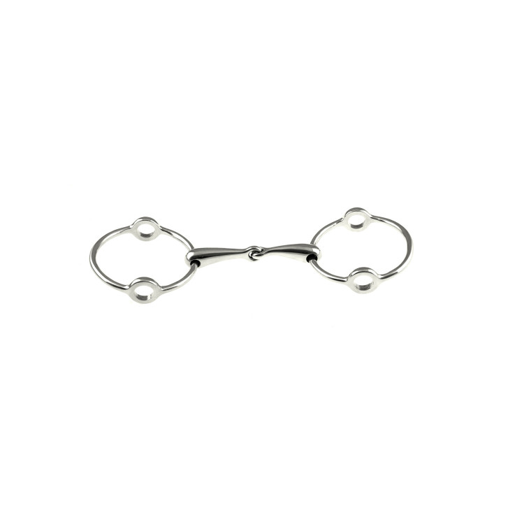 Mors Gag met Grote Ringen in Roestvrij Staal Umbria Equitazione Mors Gag met Grote Ringen in Roestvrij Staal Umbria Equitazione
