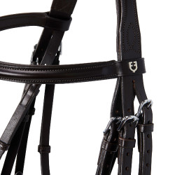 Lederen Hoofdstel Evolution zonder Dubbele Teugels Equestro Donkerbruin