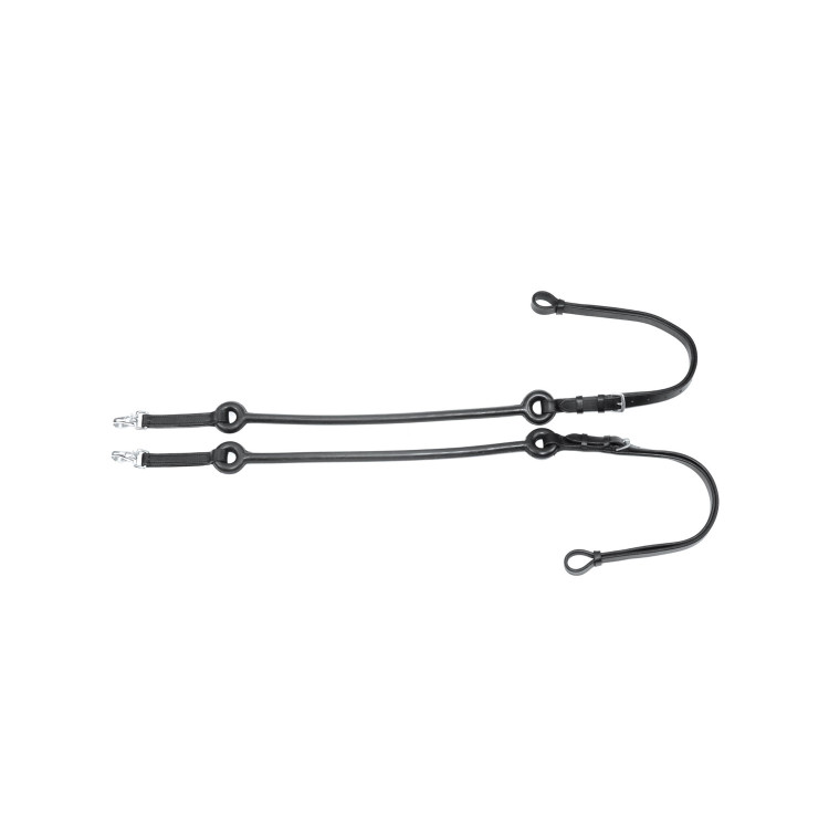 Elastische Lederen Teugels met Rubberen Strengen Umbria Equitazione Elastische Lederen Teugels met Rubberen Strengen Umbria Equitazione