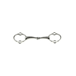 Dubbelgebroken Bustrens met Ringen Umbria Equitazione