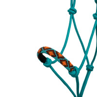 Halster Gevlochten Touw met Navajo Versieringen Pool's Turkoois Blauw