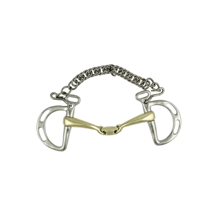 Mors Inox met Olijfvormige Pro Bits met ketting Umbria Equitazione Mors Inox met Olijfvormige Pro Bits met ketting Umbria Equitazione