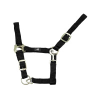 Nylon Halster Dubbel Laags met Dubbele Verstelling Supreme Zwart