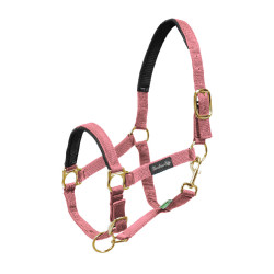 Nylon halster met neopreen versteviging Umbria Equitazione Roze Nylon halster met neopreen versteviging Umbria Equitazione Roze