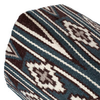 NZ Wool Contourvorm Tapijt 33x38 Pool's Beige / blauw