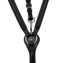 Klassieke Gevoerde Borsttuig met Verwijderbare Martingaal Supreme Zwart