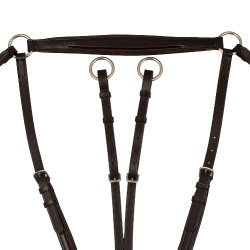 Klassieke Gevoerde Borsttuig met Verwijderbare Martingaal Supreme Bruin Klassieke Gevoerde Borsttuig met Verwijderbare Martingaal Supreme Bruin