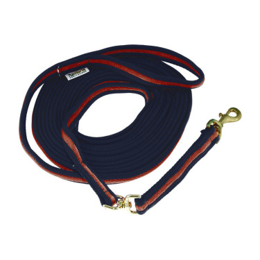 Gepolsterde Werklijn van Katoen 8 m Umbria Equitazione Marine / bordeaux Blauw