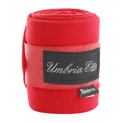 Fleece Rustbandages per 4 Umbria Equitazione Rood Fleece Rustbandages per 4 Umbria Equitazione Rood