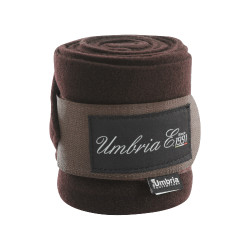 Fleece Rustbandages per 4 Umbria Equitazione Donkerbruin