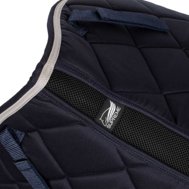 Dressuur Zadeldek Gewatteerd Supreme Marine / lichtgrijs Blauw Dressuur Zadeldek Gewatteerd Supreme Marine / lichtgrijs Blauw