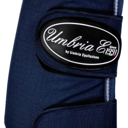 Transportbeschermers Rip-Stop met Leren Verstevigingen Umbria Equitazione Marine Marineblauw