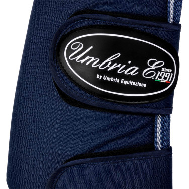 Transportbeschermers Rip-Stop met Leren Verstevigingen Umbria Equitazione Marine Marineblauw