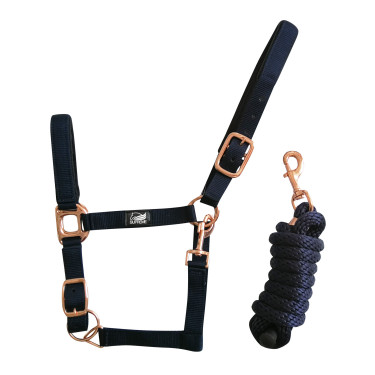 Nylon Halster Rose Gold Line met Supreme Lijn Nylon Halster Rose Gold Line met Supreme Lijn